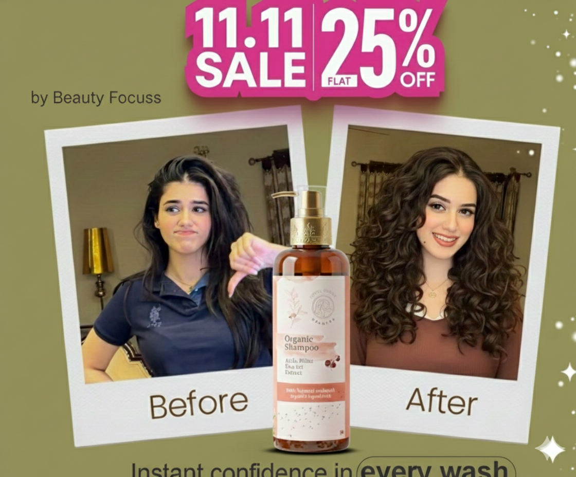 Alina Amir Share Har Experience She Used Over ORGANIC SHAMPOO In Just 2 Week and She Achive Her Desired Hair
